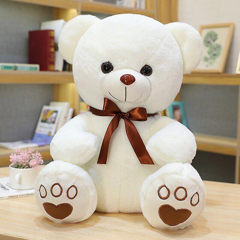 Elegant White Teddy Bear - 60 cm