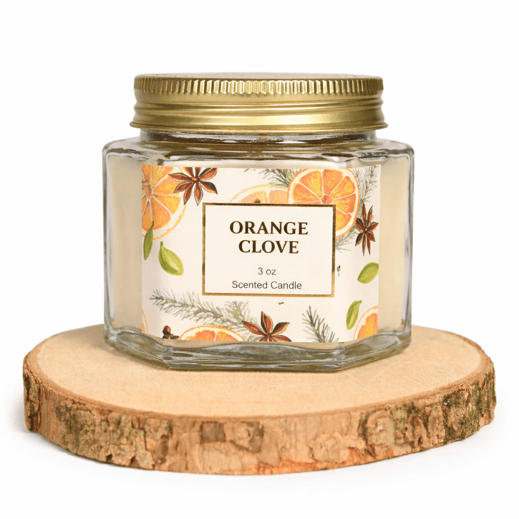 Siya Home 3oz Hexagonal Jar with Lid