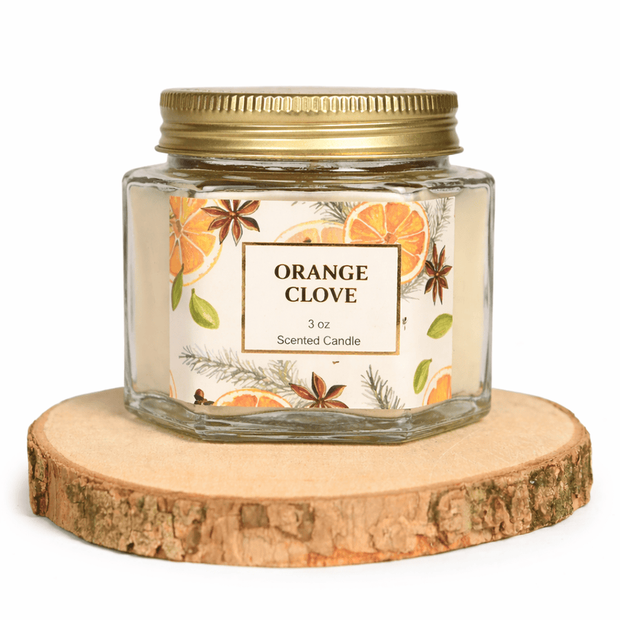 Siya Home 3oz Hexagonal Jar with Lid