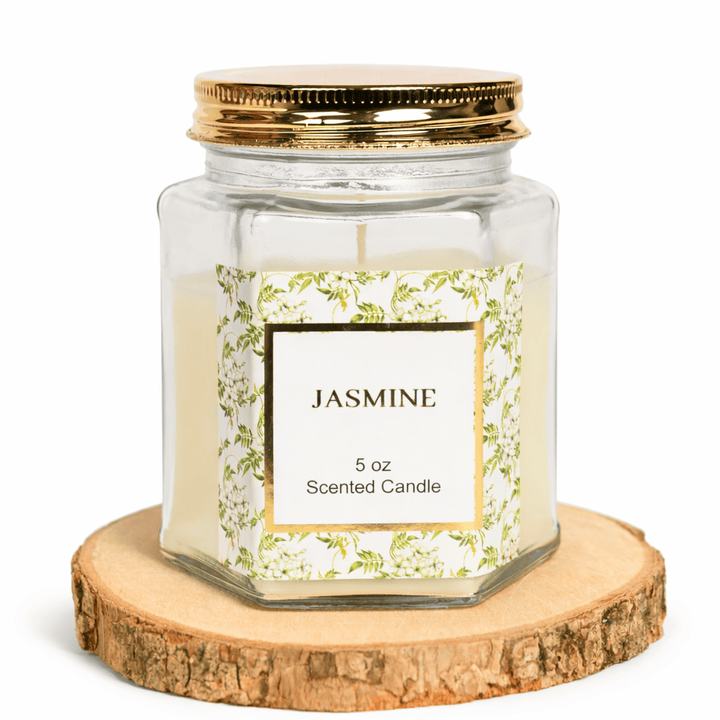 Siya Home 5oz Hexagonal Jar with Lid
