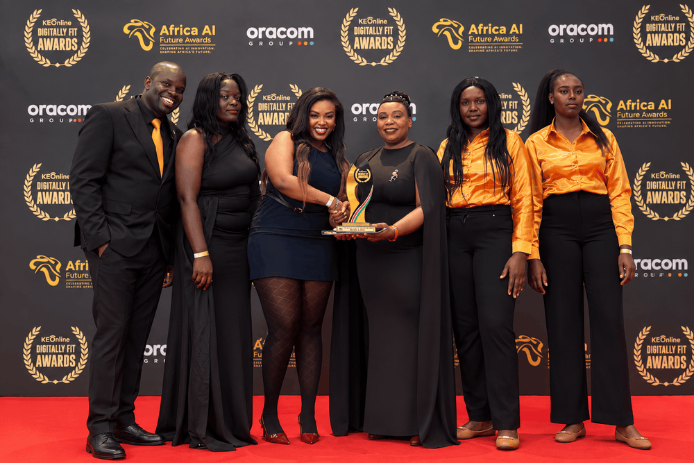 Blooms & Gifts team with the Digitally Fit Awards 2026 trophy