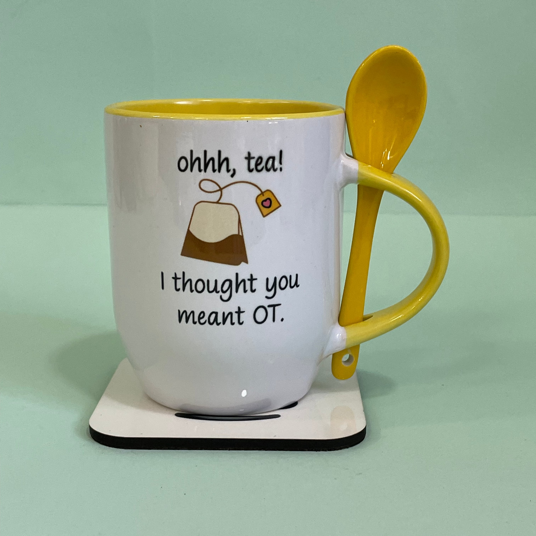 Tea Lover & Coaster (Personalized)