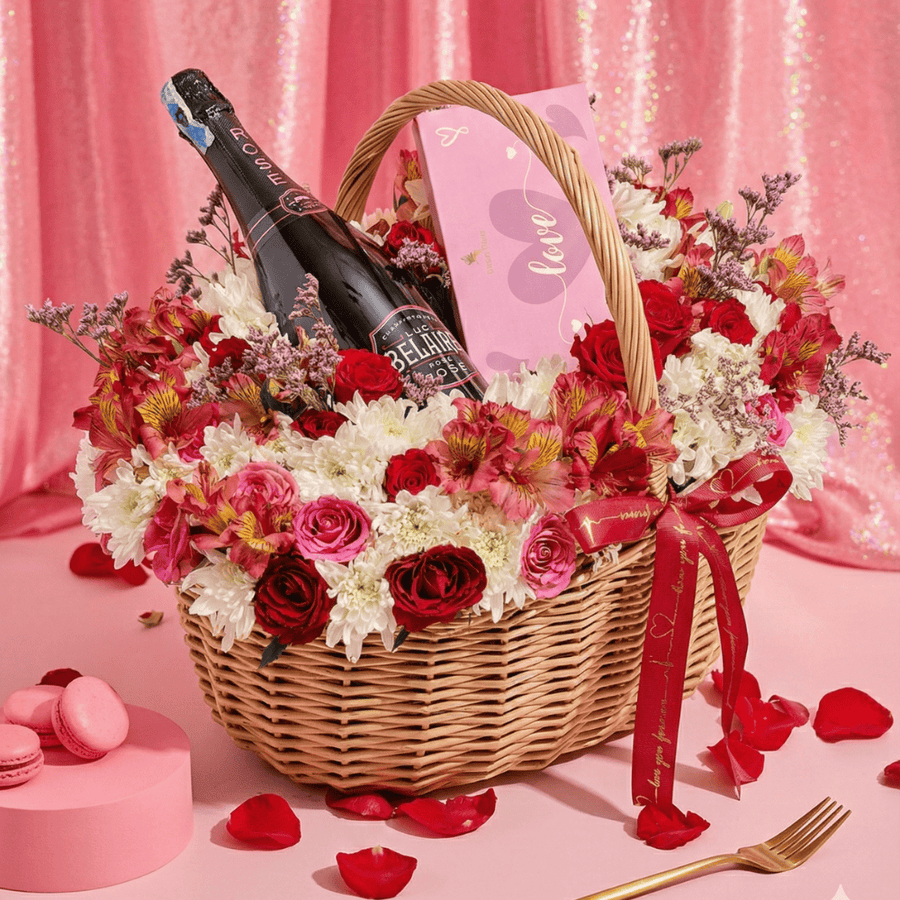 Blooms & Gifts Amore Luxe Basket