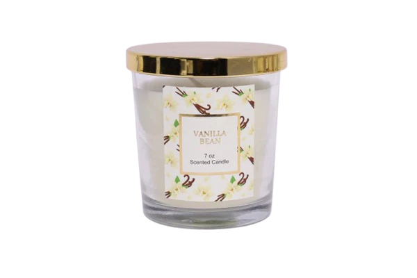 Vanilla Bean Scented Candle (7 oz)
