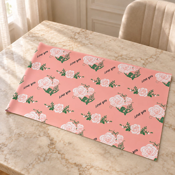 Blooms & Gifts Blush Pink Rose Wrap