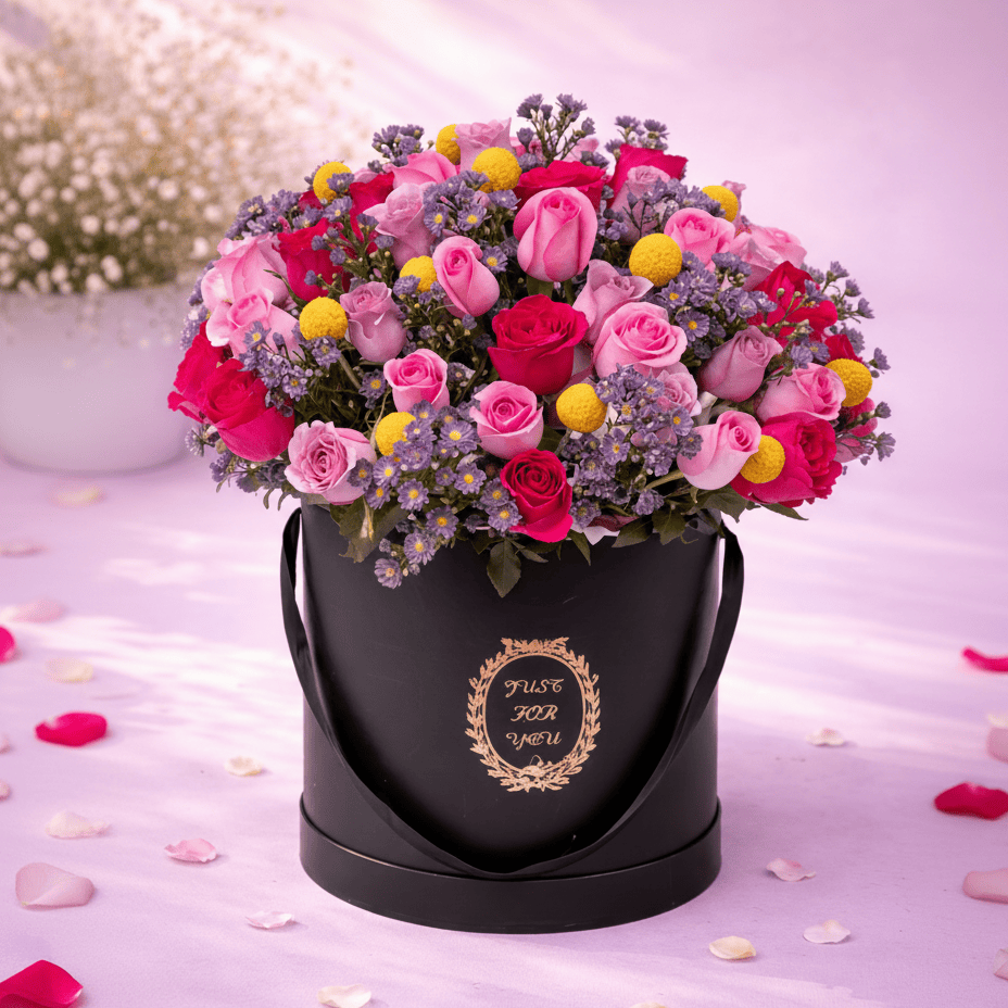 Blooms & Gifts Candy Sky Roses & Blooms Gift Box