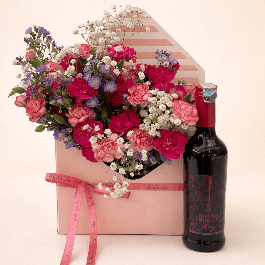 Blooms & Gifts Cherry Kiss & Blooms Gift Set