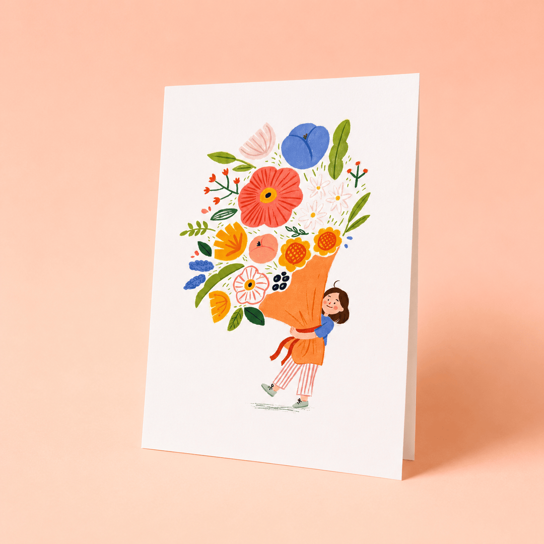 Blooms & Gifts Colourful Floral A6 Card