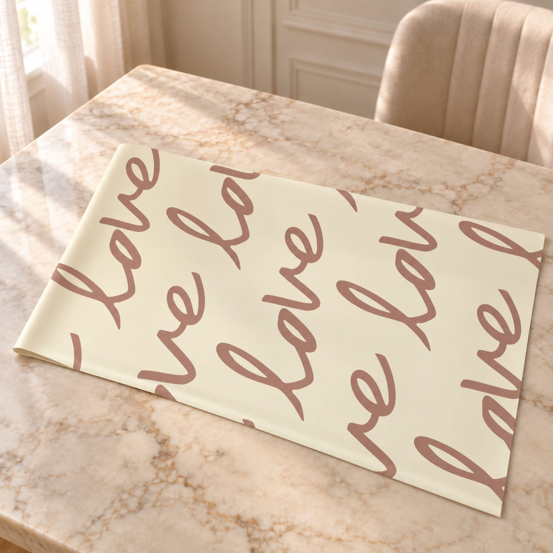 Blooms & Gifts Cream Love Script Wrap