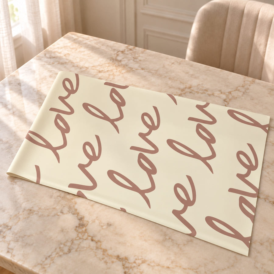 Blooms & Gifts Cream Love Script Wrap