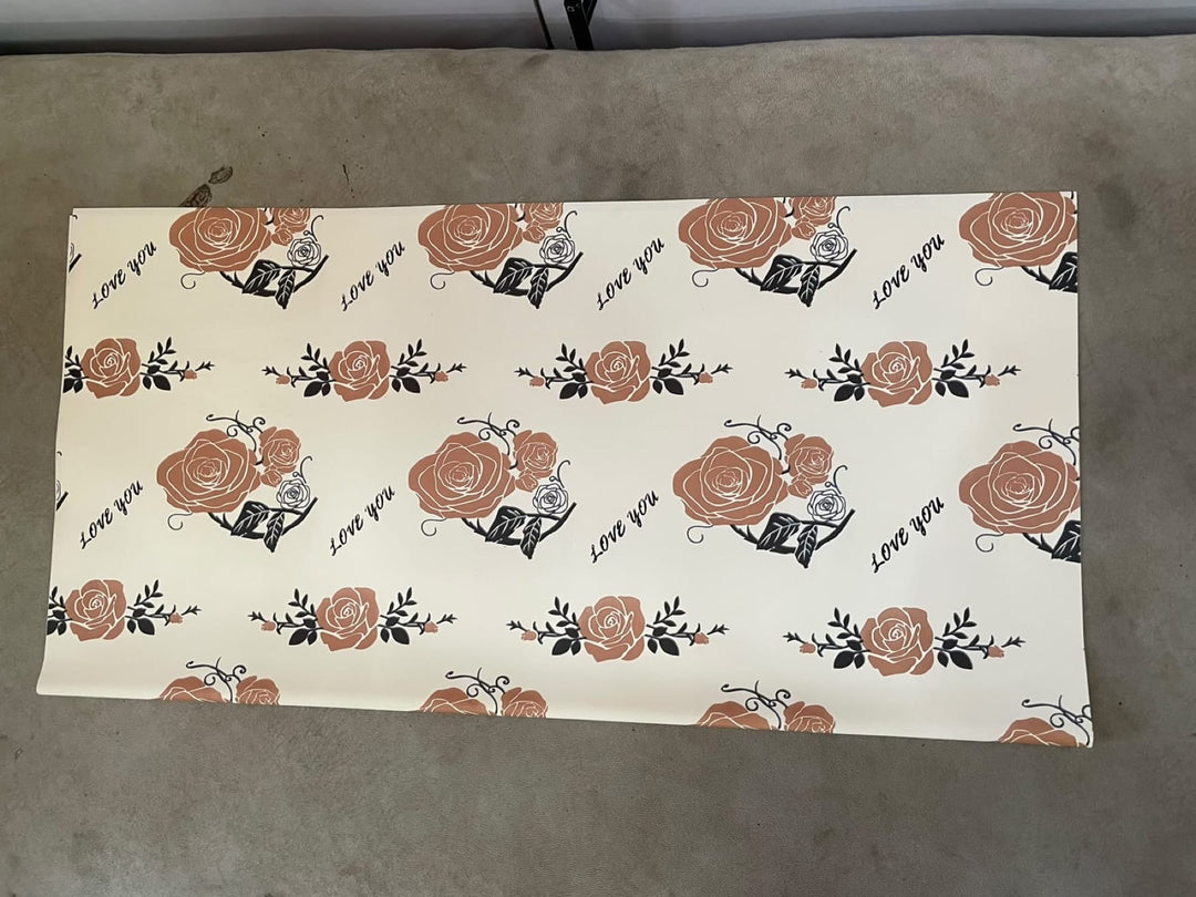 Blooms & Gifts Cream Mocha Rose Wrap