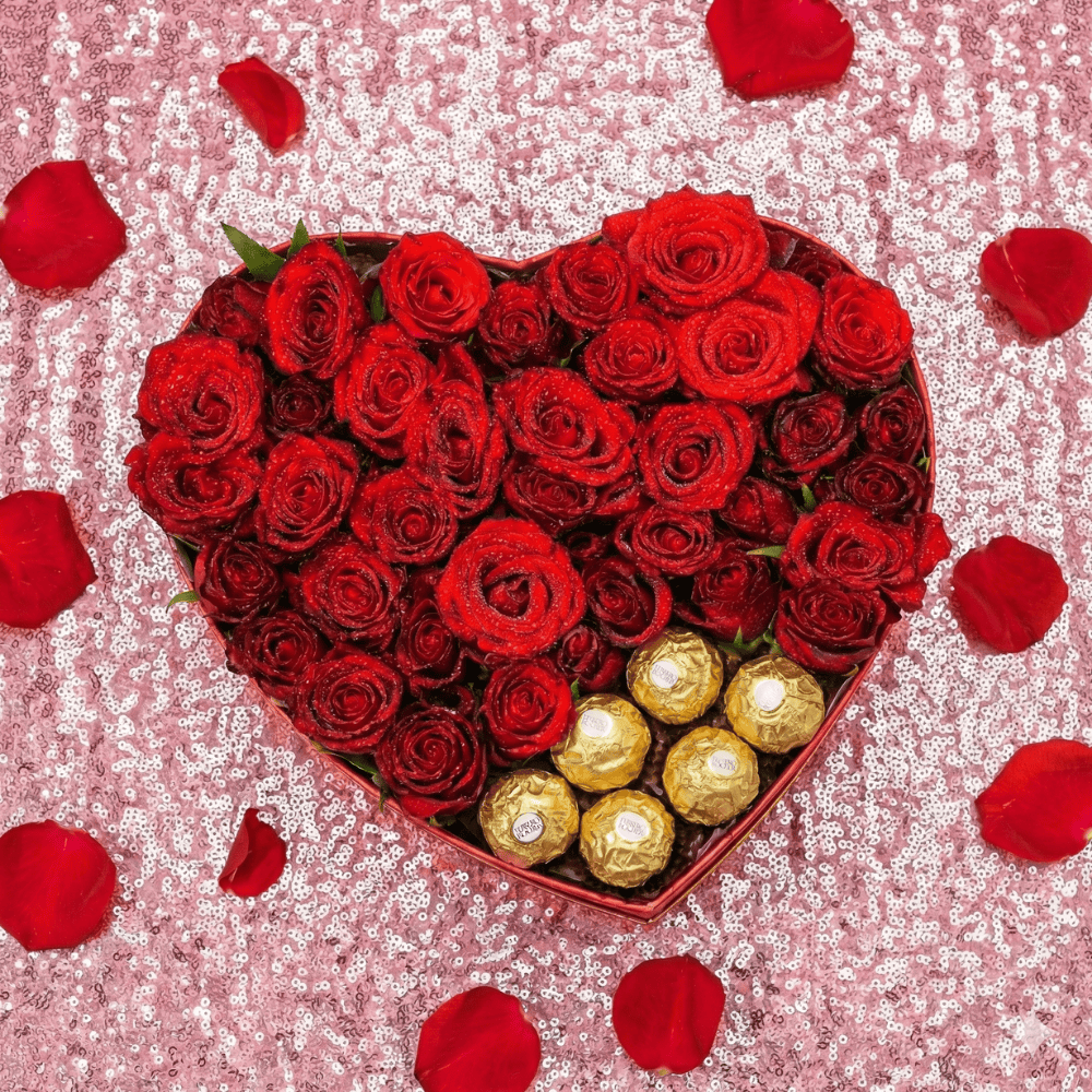 Blooms & Gifts Cuore Rosso Box