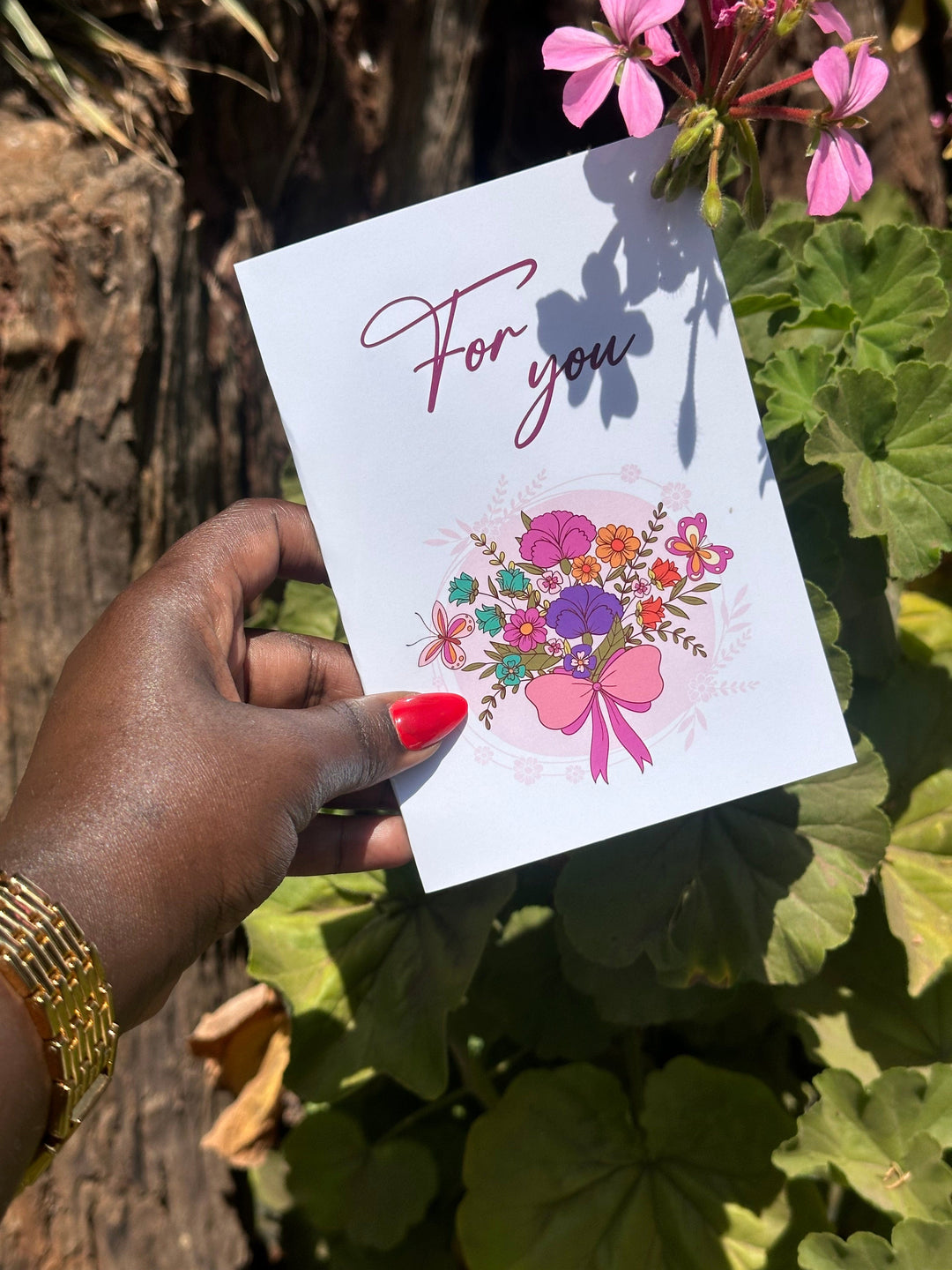 Blooms & Gifts Elegant  For You Card