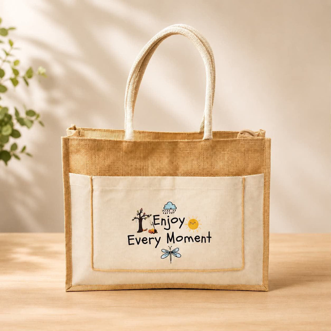 Blooms & Gifts Enjoy Moments Jute Tote