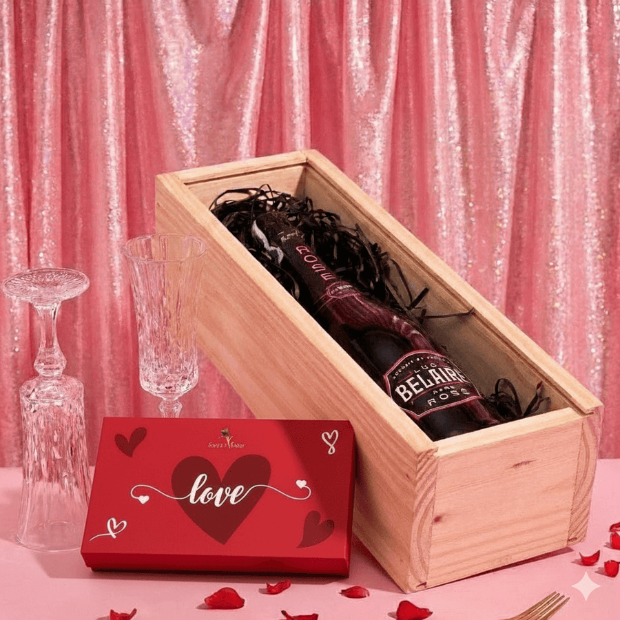 Blooms & Gifts Étoile d’Amour Belaire & Chocolate Box