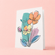 Floral Blooms A6 Card