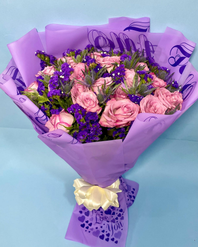 Purple Butterfly Roses Bouquet