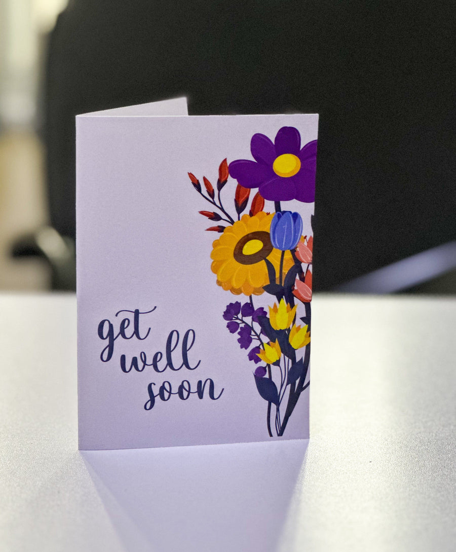 Blooms & Gifts Get well soon card