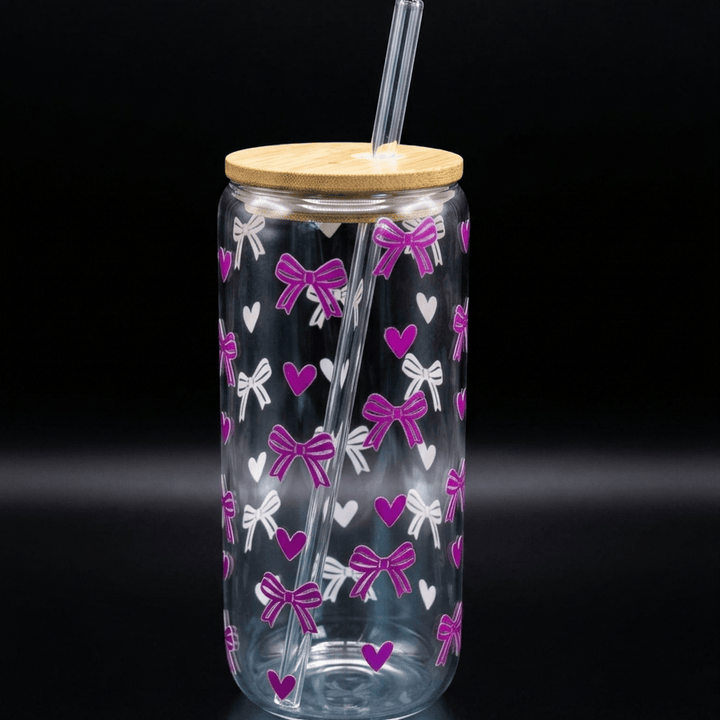 Blooms & Gifts Glass Water Tumbler With Wooden Lid 300ml