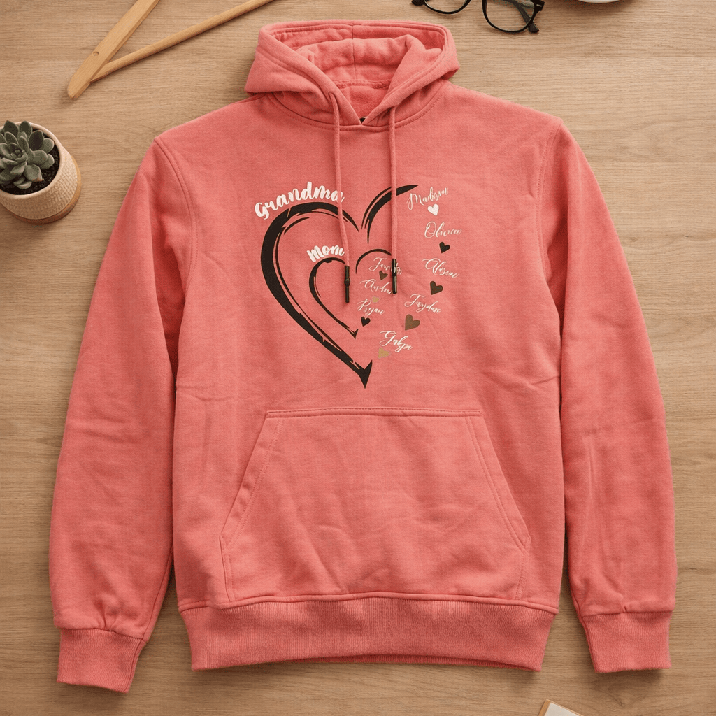 Blooms & Gifts Grandma Flamingo Pink Hoodie