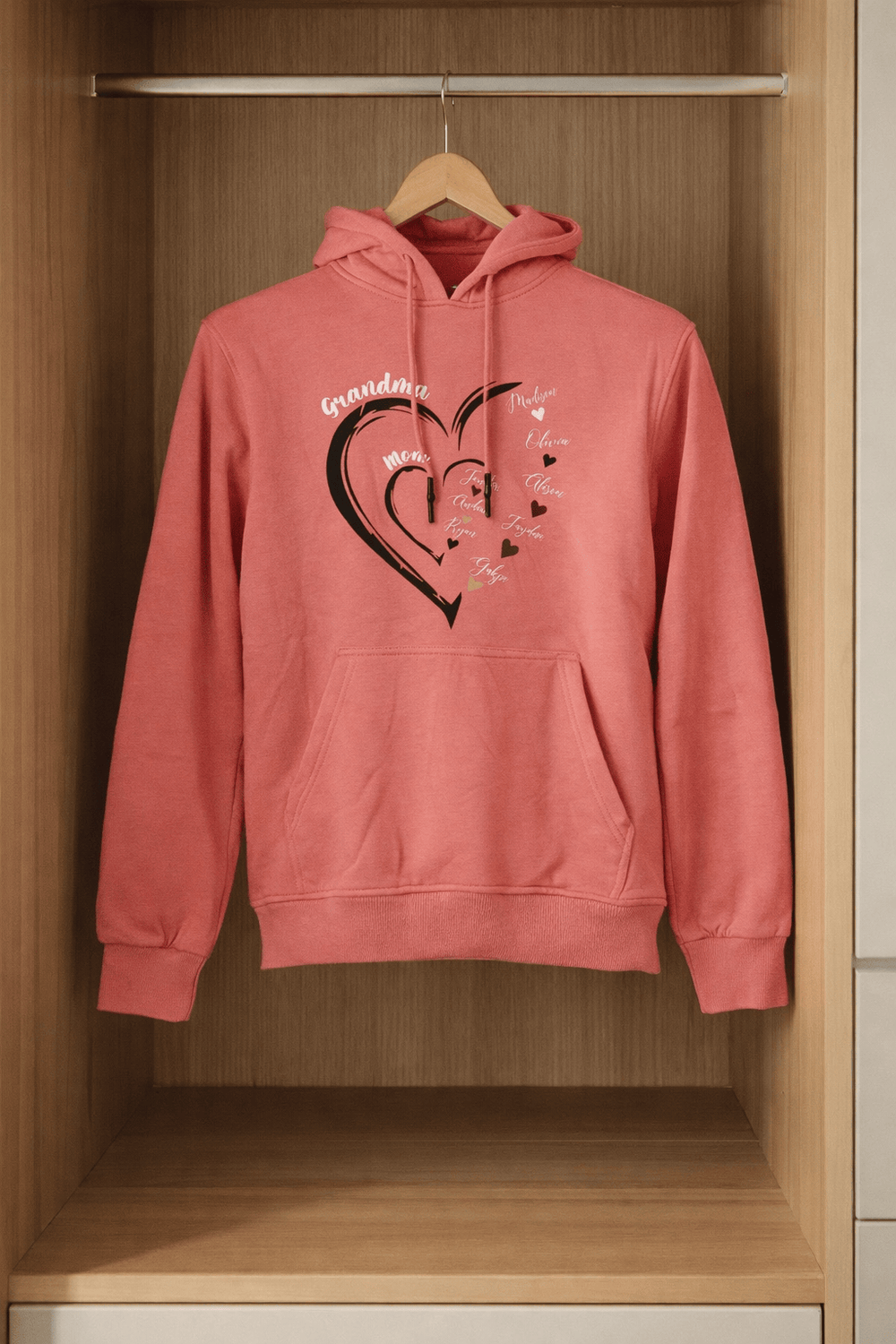 Blooms & Gifts Grandma Flamingo Pink Hoodie