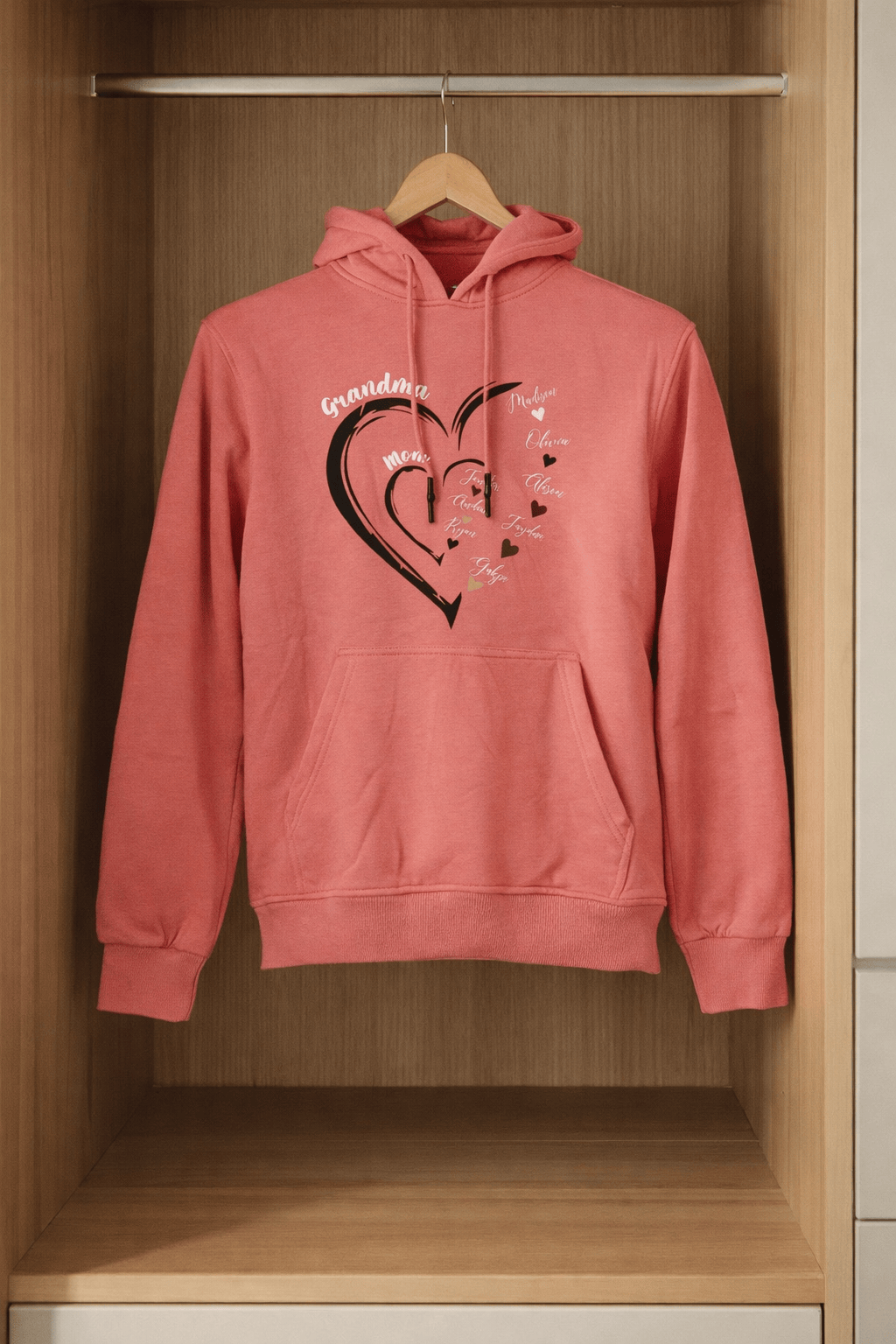 Blooms & Gifts Grandma Flamingo Pink Hoodie