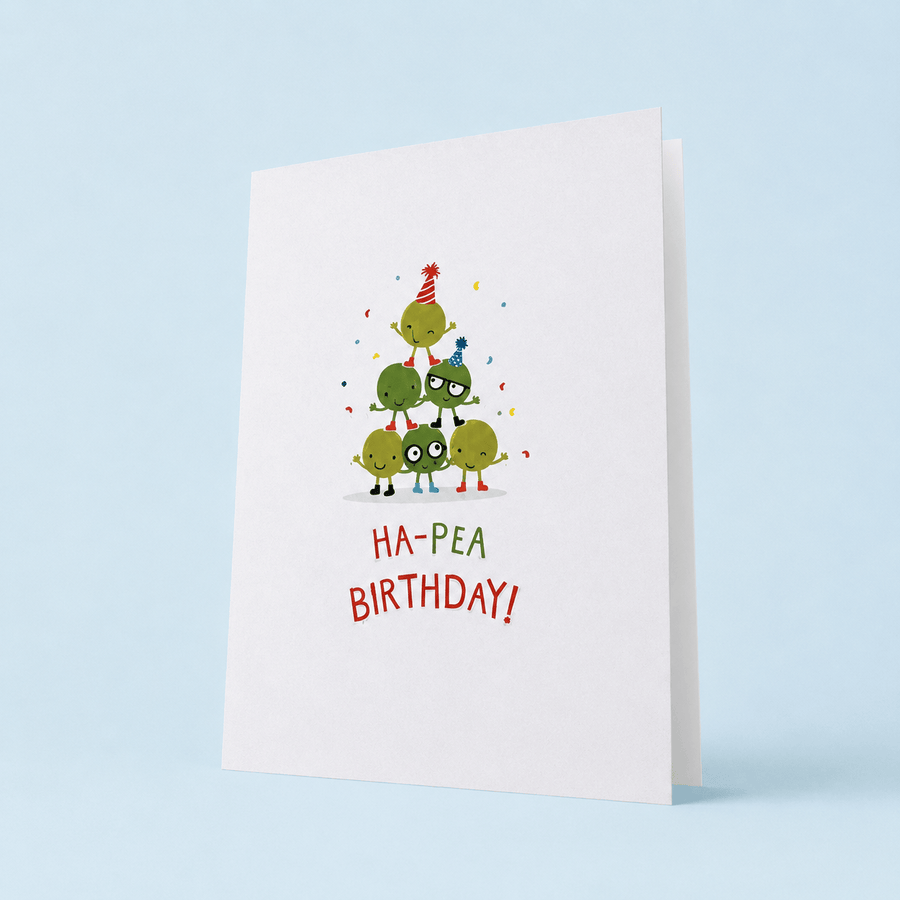 Blooms & Gifts Ha-pea Birthday! A6 Card