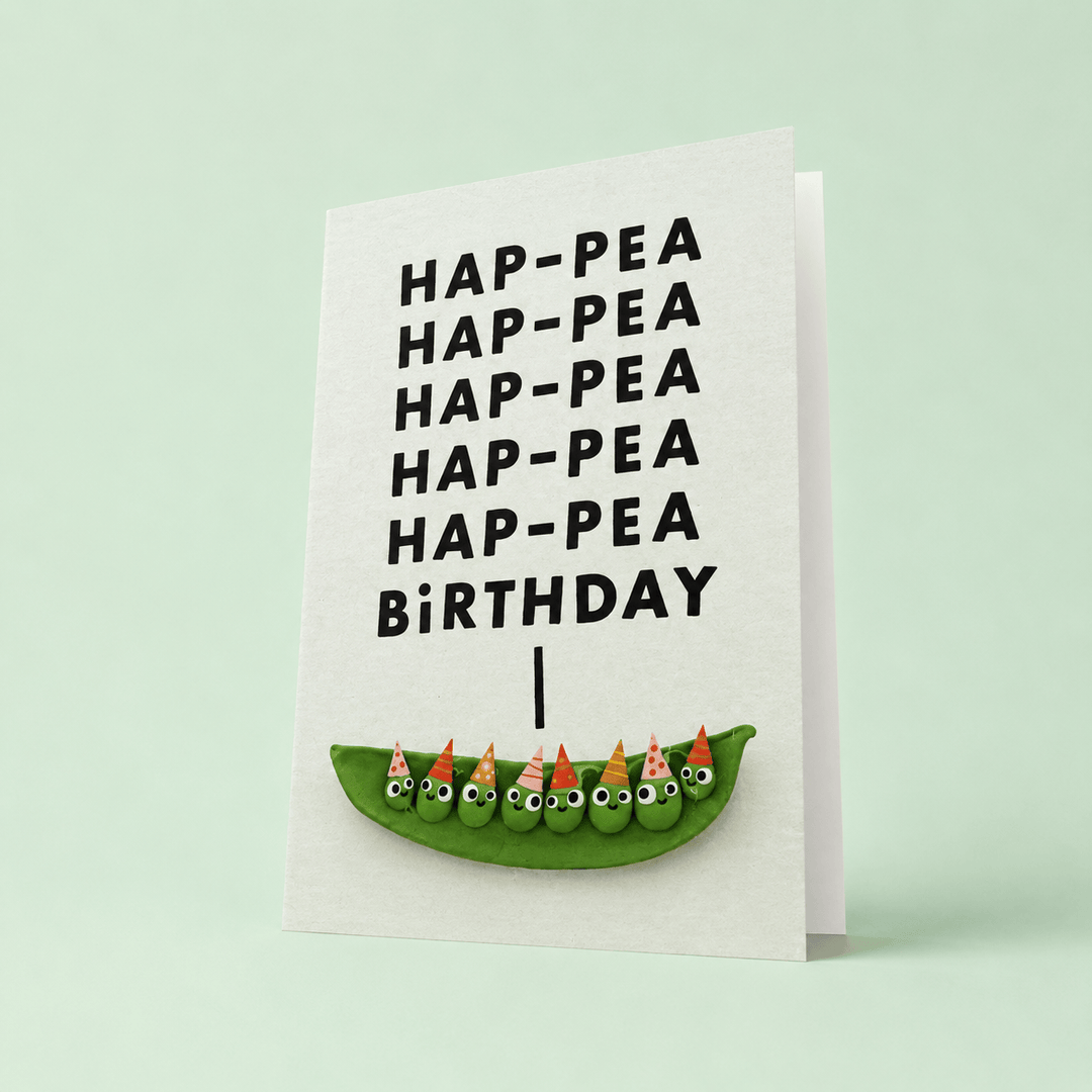 Blooms & Gifts Hap-pea Hap-pea Birthday A6 Card