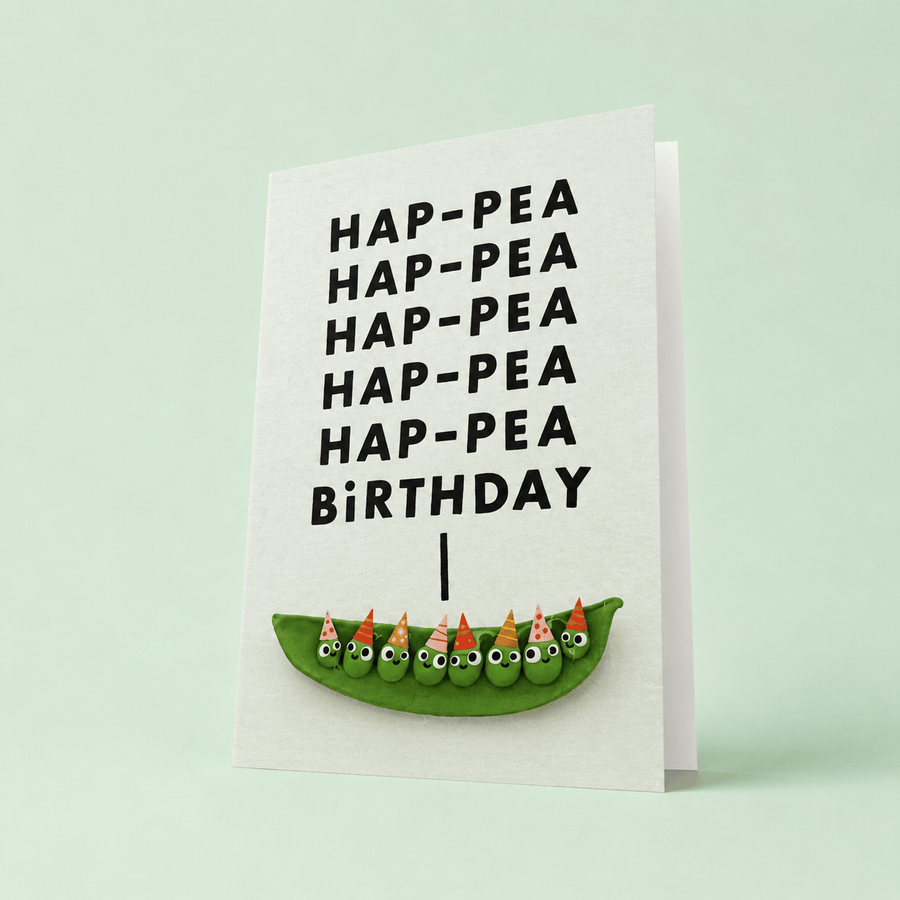 Blooms & Gifts Hap-pea Hap-pea Birthday A6 Card