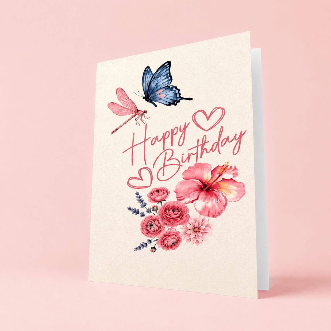 Blooms & Gifts Happy Birthday Card