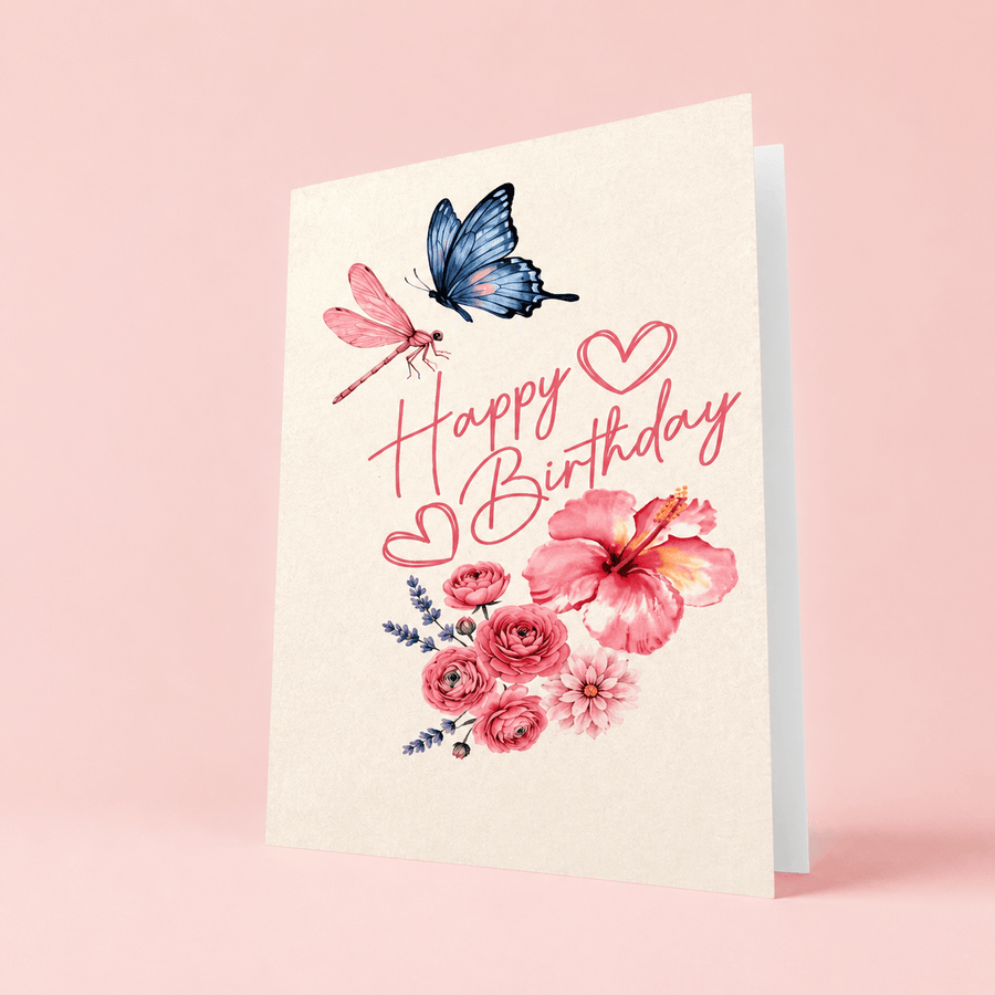 Blooms & Gifts Happy Birthday Card