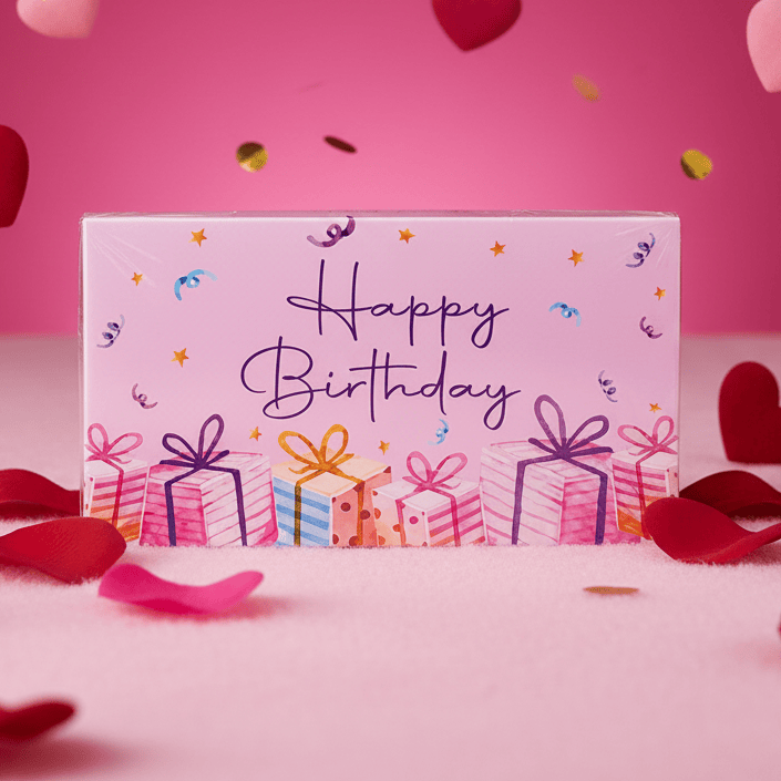 Blooms & Gifts Happy Birthday Pink Chocolate Gift Box