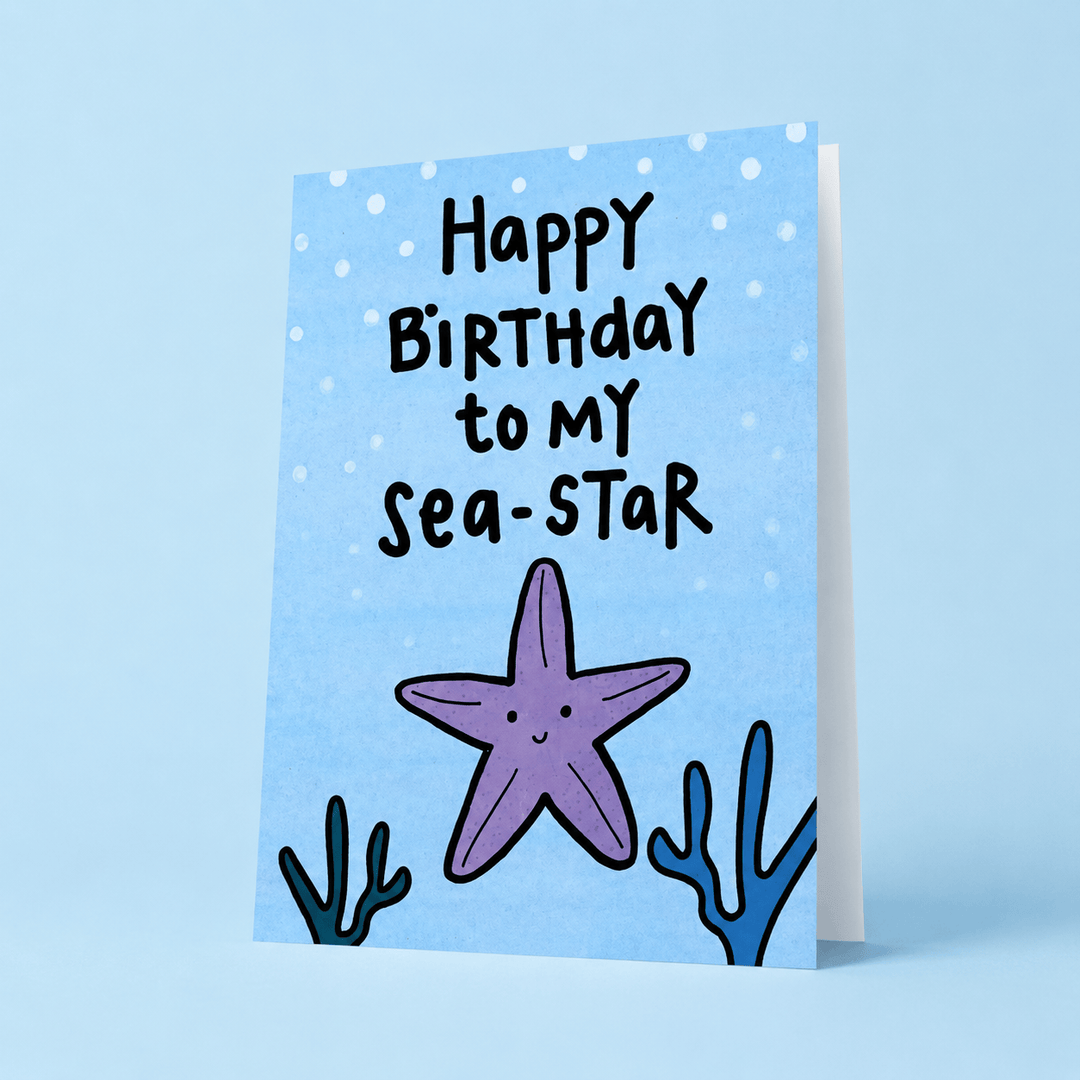 Blooms & Gifts Happy Birthday To My Sea-Star A6 Card