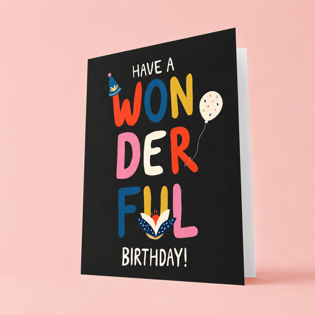 Blooms & Gifts Have A Wonderful Birthday A6 Card