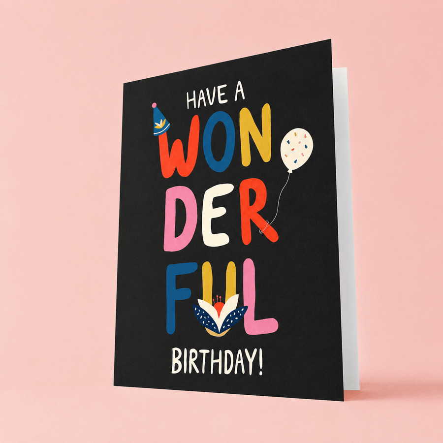 Blooms & Gifts Have A Wonderful Birthday A6 Card