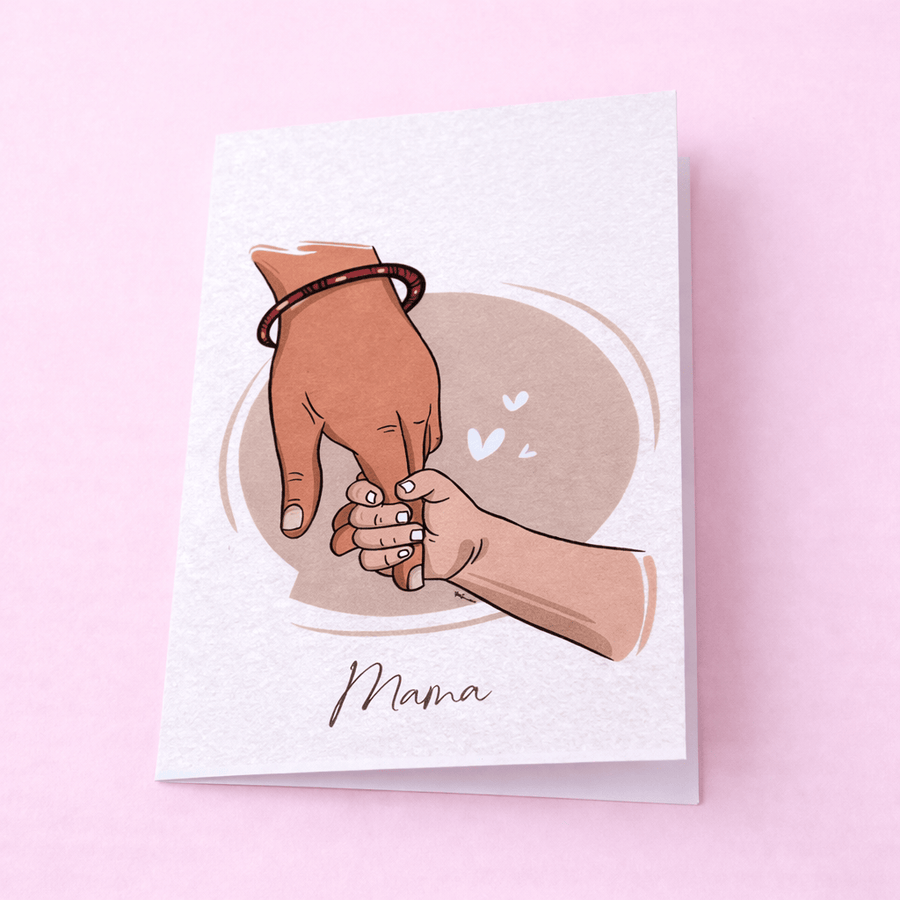 Blooms & Gifts Holding Mama A6 Card