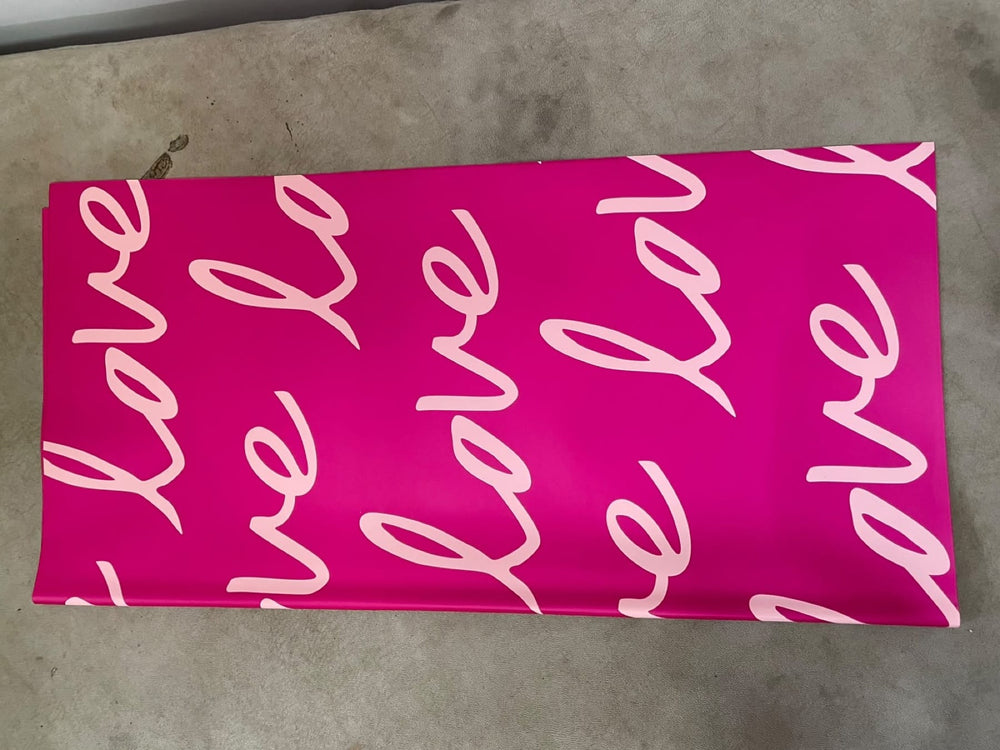 Blooms & Gifts Hot Pink Love Script Wrap