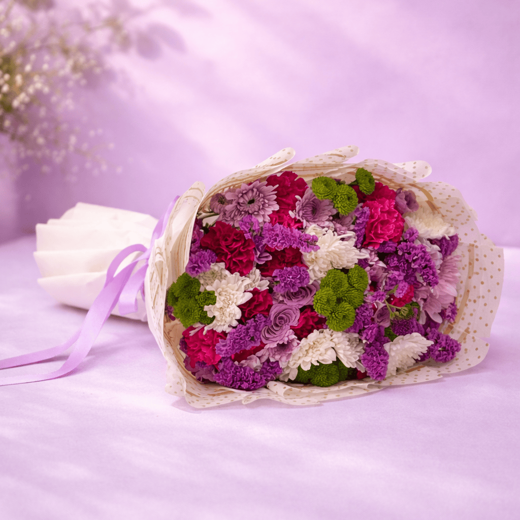 Blooms & Gifts Jolie Pop Roses & Carnations Bouquet