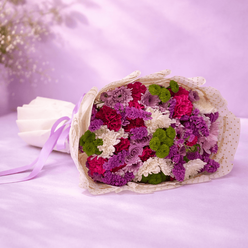 Blooms & Gifts Jolie Pop Roses & Carnations Bouquet