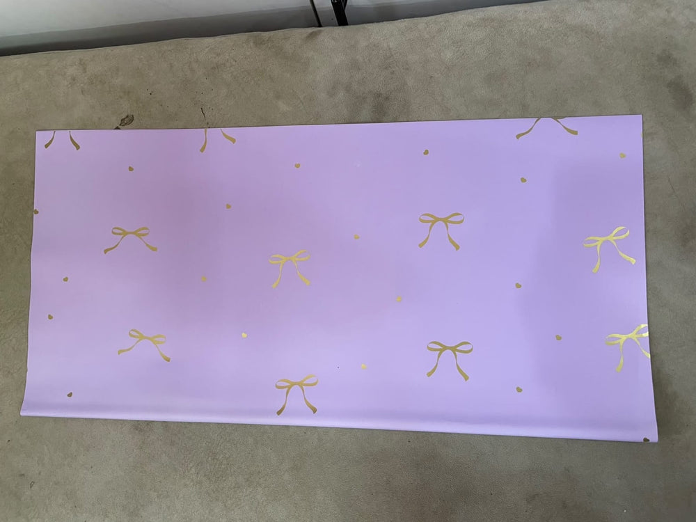 Blooms & Gifts Lilac Gold Bow Wrap