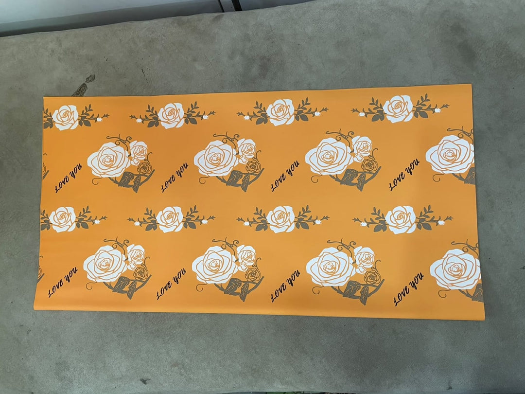 Blooms & Gifts Marigold White Rose Wrap