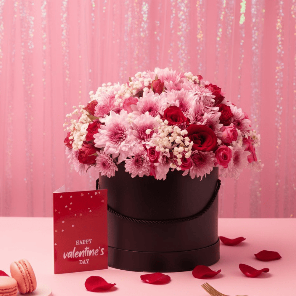 Blooms & Gifts Midnight Romance Mixed Flower Box