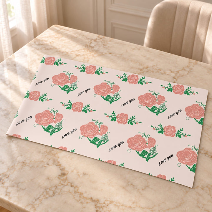 Blooms & Gifts Peach Rose Wrap