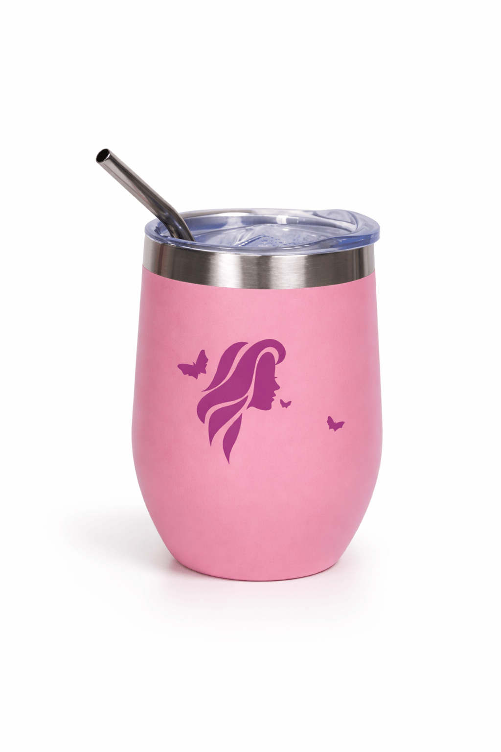 Blooms & Gifts Pink 300ml Metallic Water Tumbler