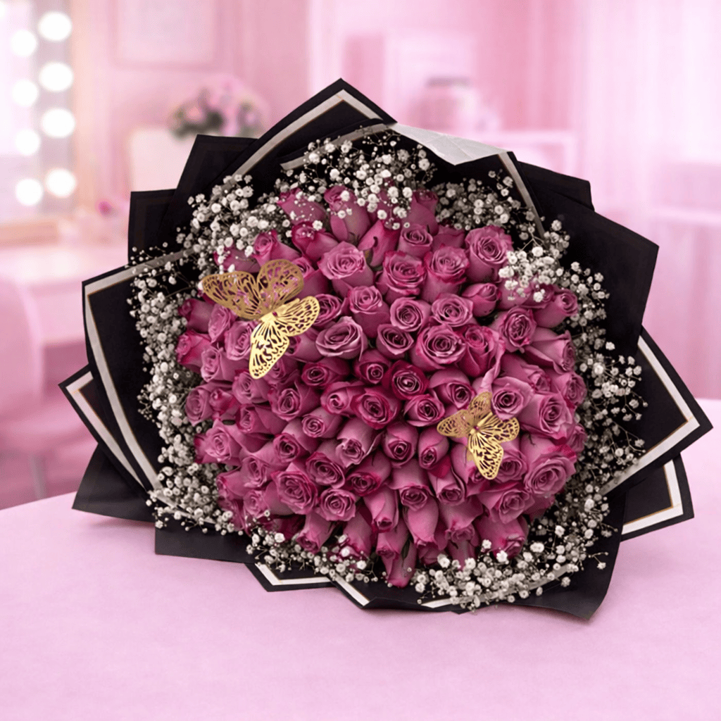 Blooms & Gifts Purple Rose Bets