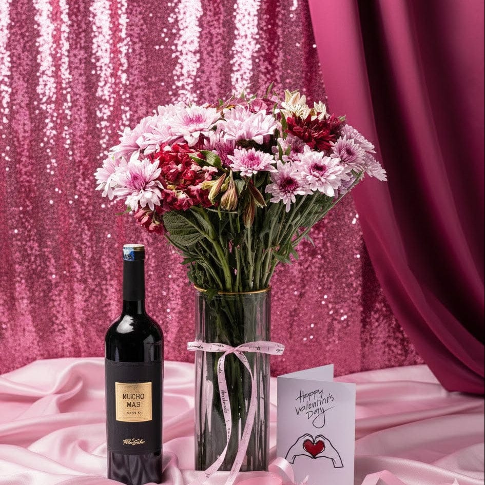 Blooms & Gifts Sip & Bloom Sweet Moments Vase