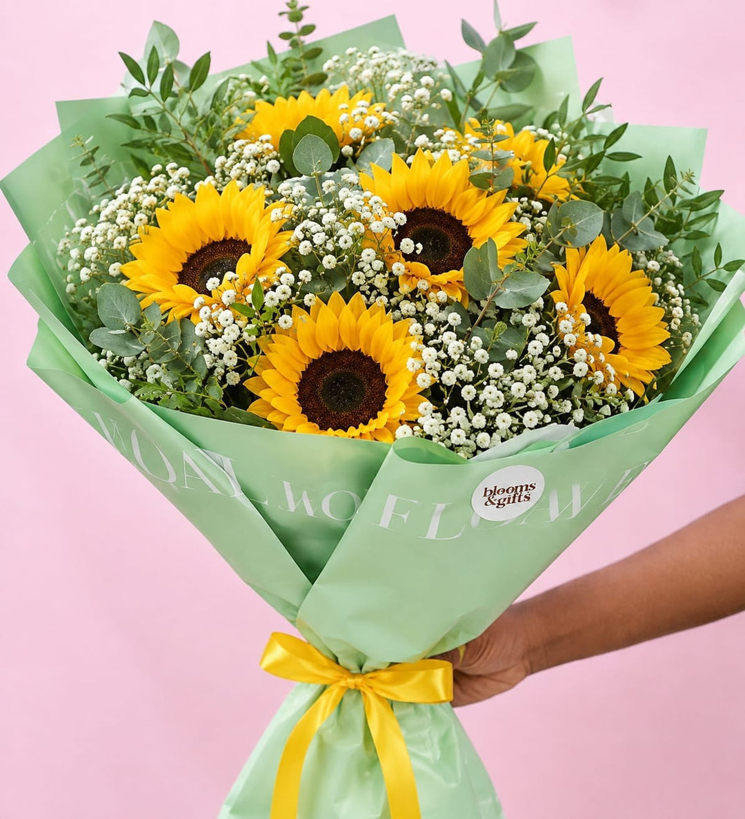 Blooms & Gifts Sunflower X Eucalyptus Bouquet