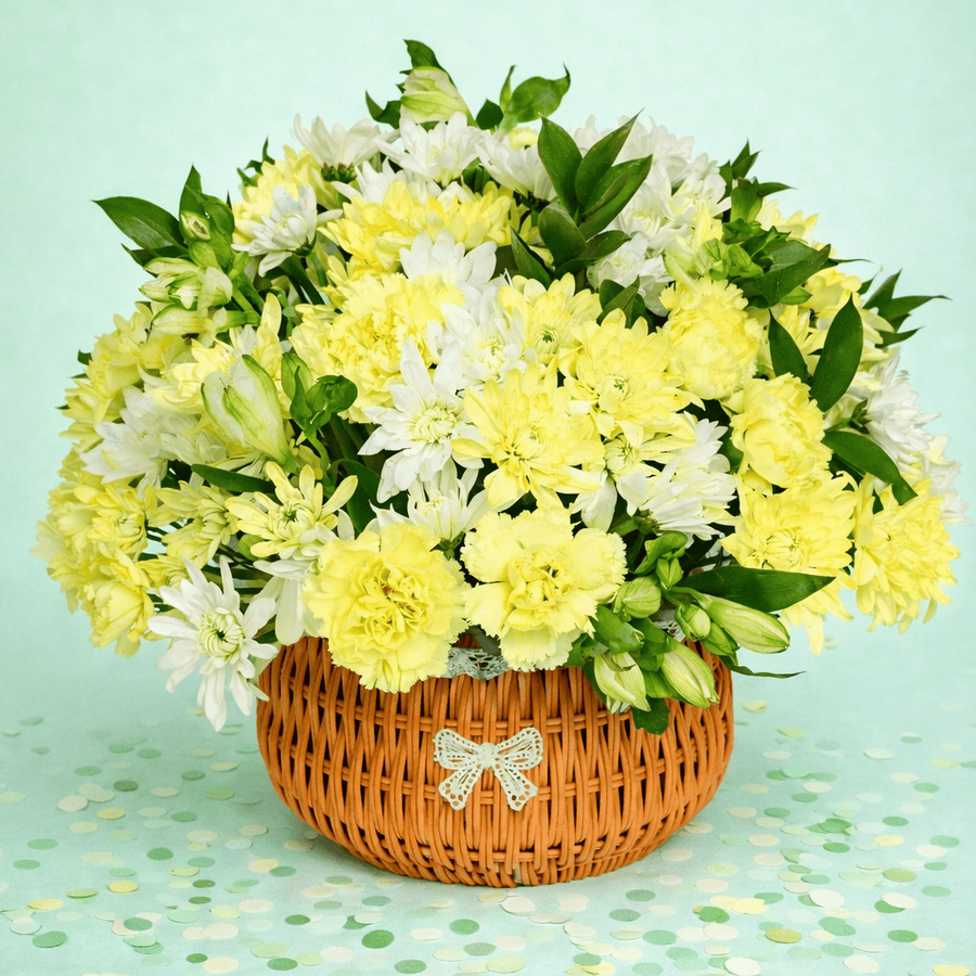 Blooms & Gifts Sunlit Meadow Yellow & White Floral Arrangement