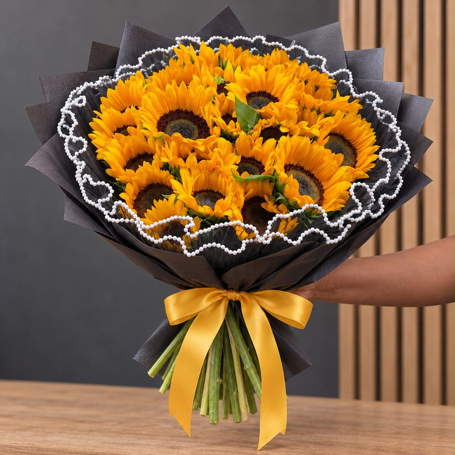Blooms & Gifts Sunny Disposition 30 Sunflower Bouquet
