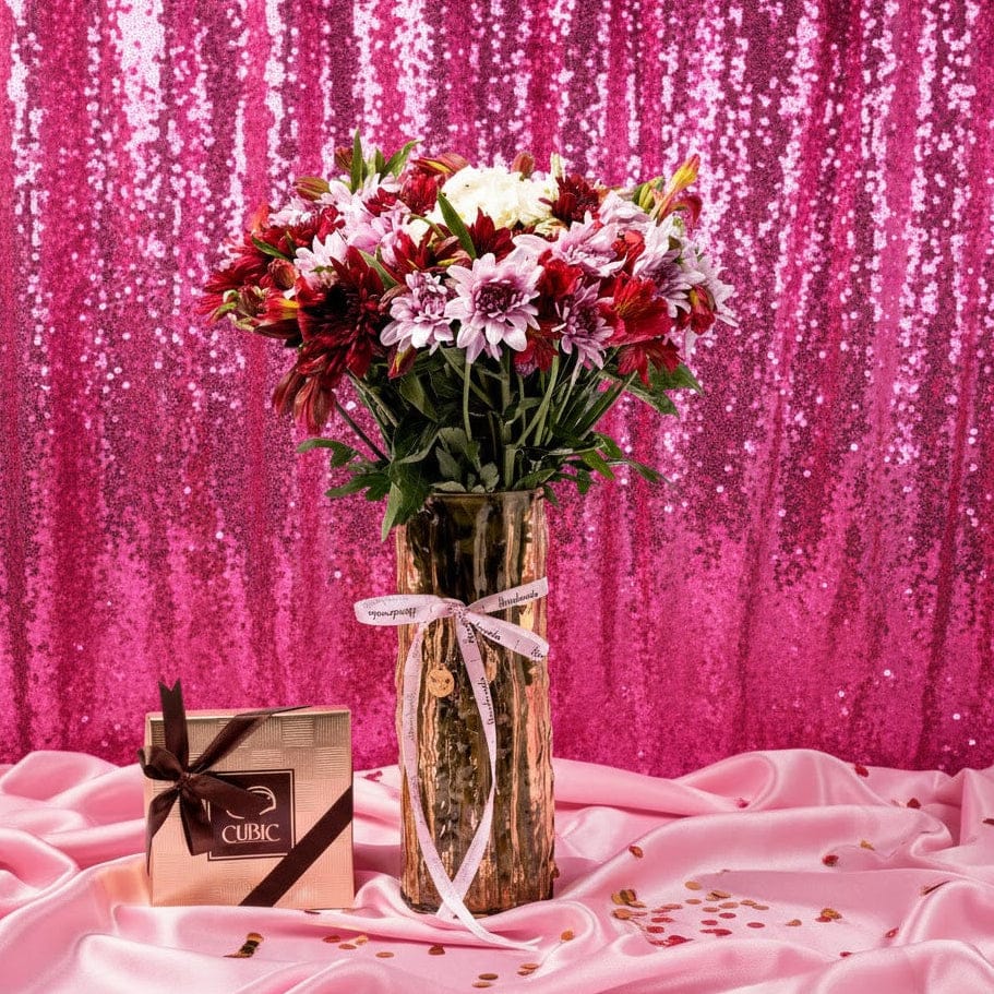 Blooms & Gifts Sweet Blooms & Chocolate Crush Vase